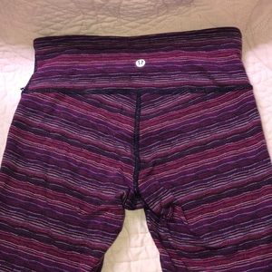 Lululemon Wunder Under Striped Leggings